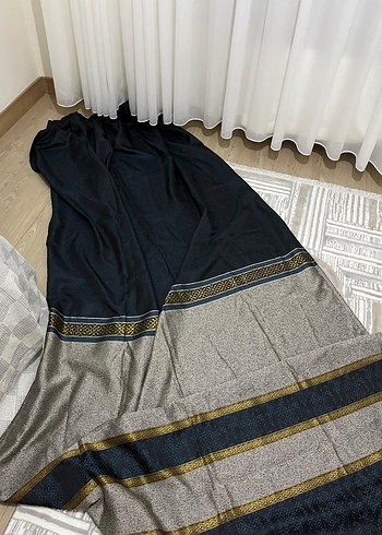 Gri Siyah Çizgili Perde - Görsel 2