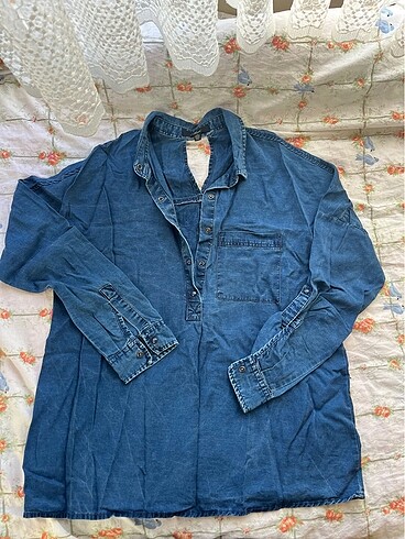 Mavi Jeans Mavi sırt detaylı gömlek