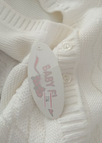 Kapişonlu Bebek hırkası - Görsel 3