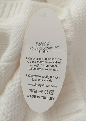 Kapişonlu Bebek hırkası - Görsel 4