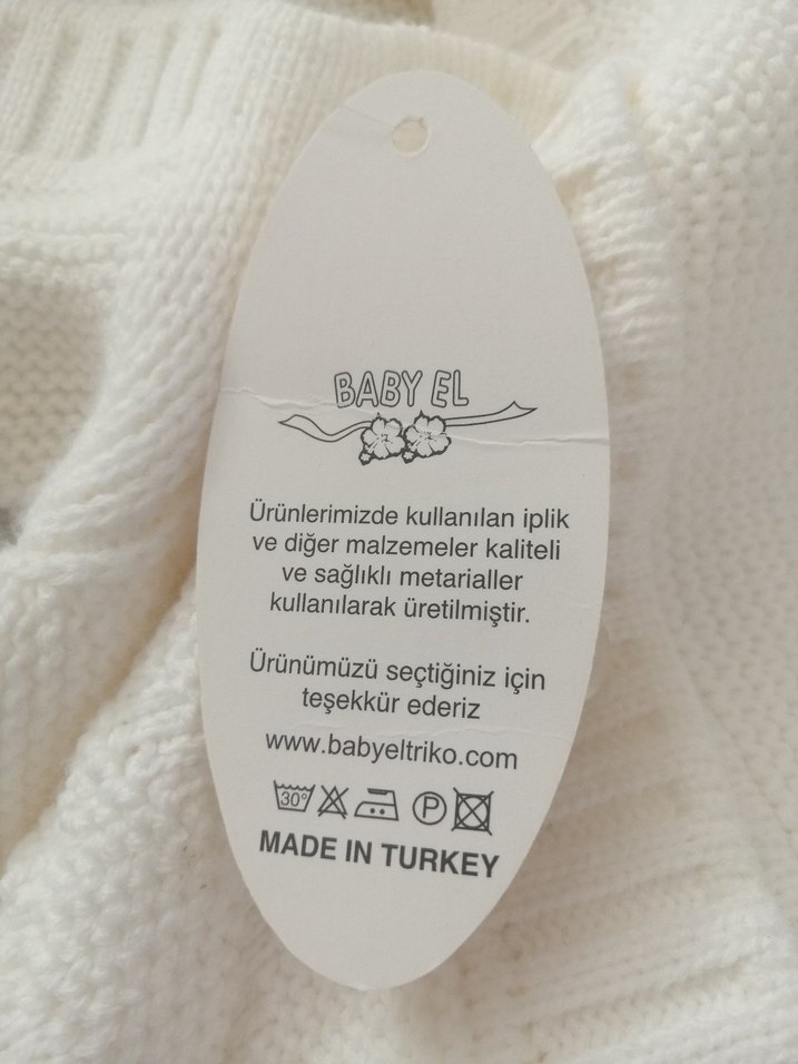 Kapişonlu Bebek hırkası - Görsel 4