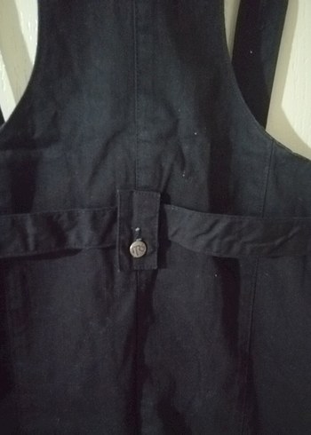 Siyah Askılı Kemerli mini elbise - Görsel 11