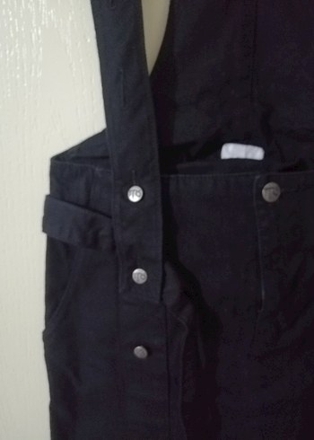 Siyah Askılı Kemerli mini elbise - Görsel 2