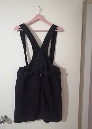 Siyah Askılı Kemerli mini elbise - Görsel 13