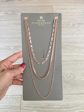 Accessorize Çoklu bronz renk kolye