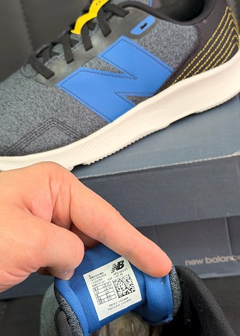 New Balance Gri Mavi Erkek Spor Ayakkabı - Görsel 6