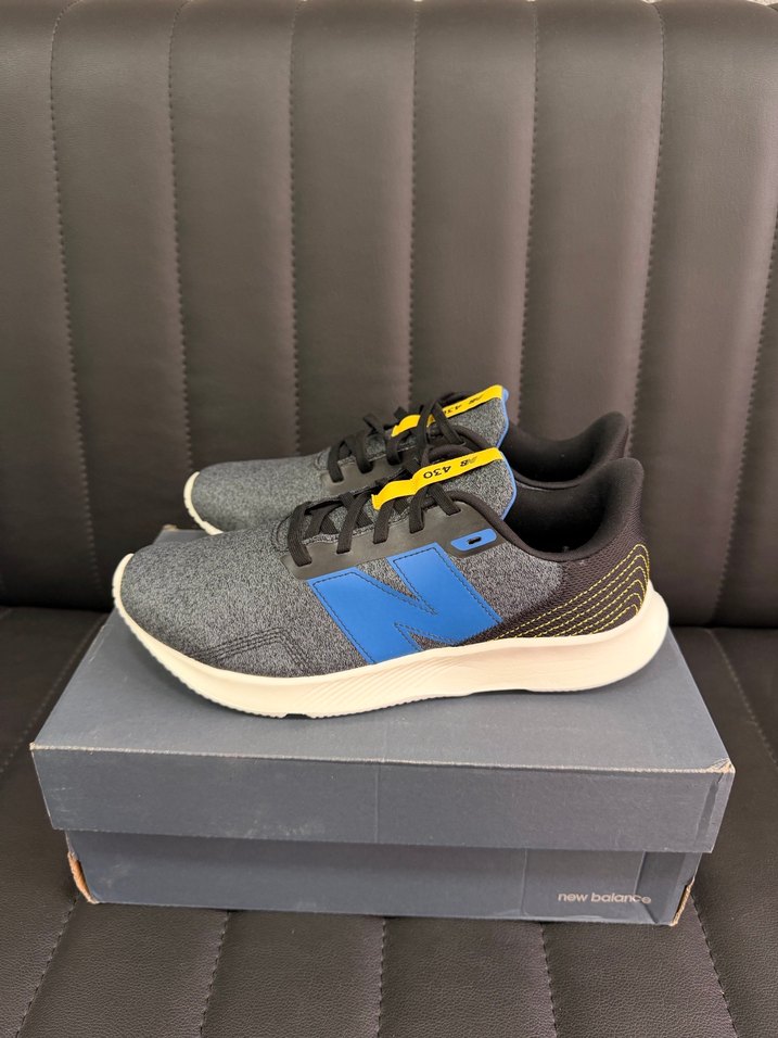 New Balance Gri Mavi Erkek Spor Ayakkabı - Görsel 3