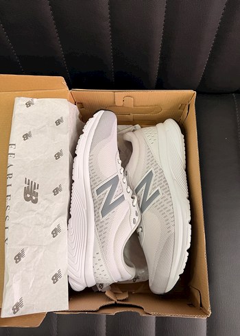 New Balance Beyaz Gri ERKEK Spor Ayakkabı - Görsel 5