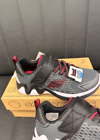 Erkek Çocuk Gri Skechers Spor Ayakkabı - Görsel 7