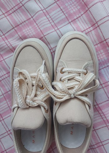 Bej Kadın Günlük Spor Ayakkabı - Görsel 2