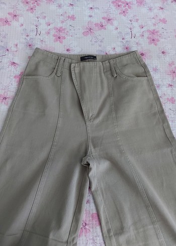 acik hakiKadın Pamuk Kumaş Rahat Kesim Pantolon - Görsel 6