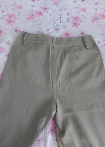 acik hakiKadın Pamuk Kumaş Rahat Kesim Pantolon - Görsel 4