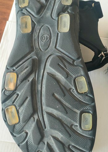 40 Beden siyah Renk Siyah Erkek Spor Sandalet Velcro Bantlı