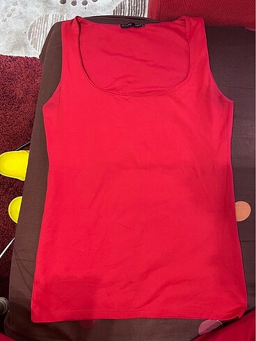 Zara Kırmızı kaliteli uzun crop