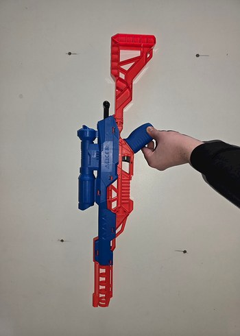 Renkli Mavi Nerf Oyuncak Tüfek - Görsel 2