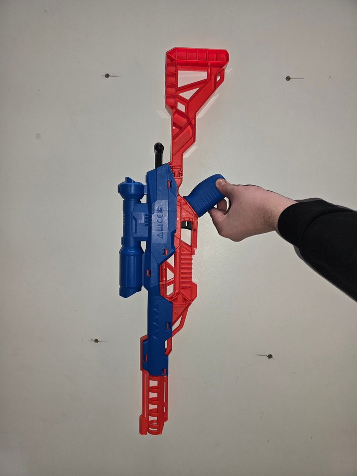 Renkli Mavi Nerf Oyuncak Tüfek - Görsel 2