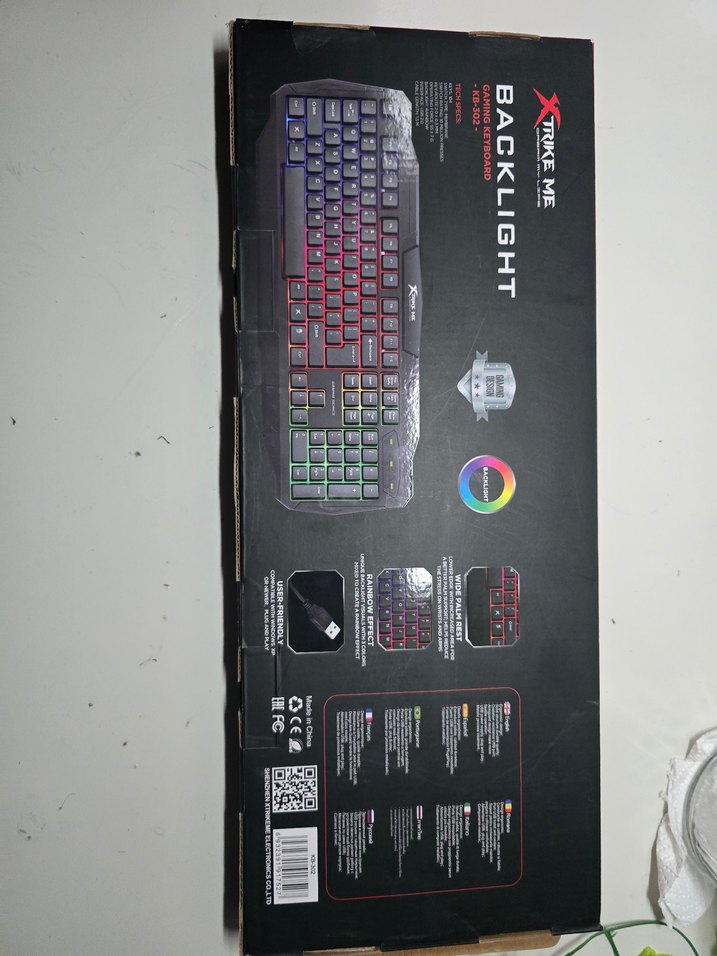 Renkli LED Işıklı Kablolu Klavye - Görsel 3