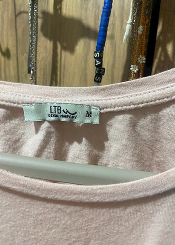 Pembe Baskılı Kısa Kollu Kadın Tişört - Görsel 2