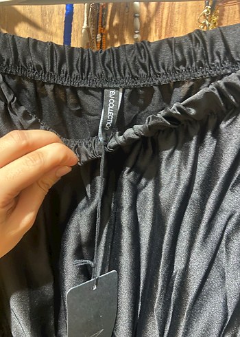 Siyah Uzun Kollu Salaş Kadın Elbise - Görsel 3