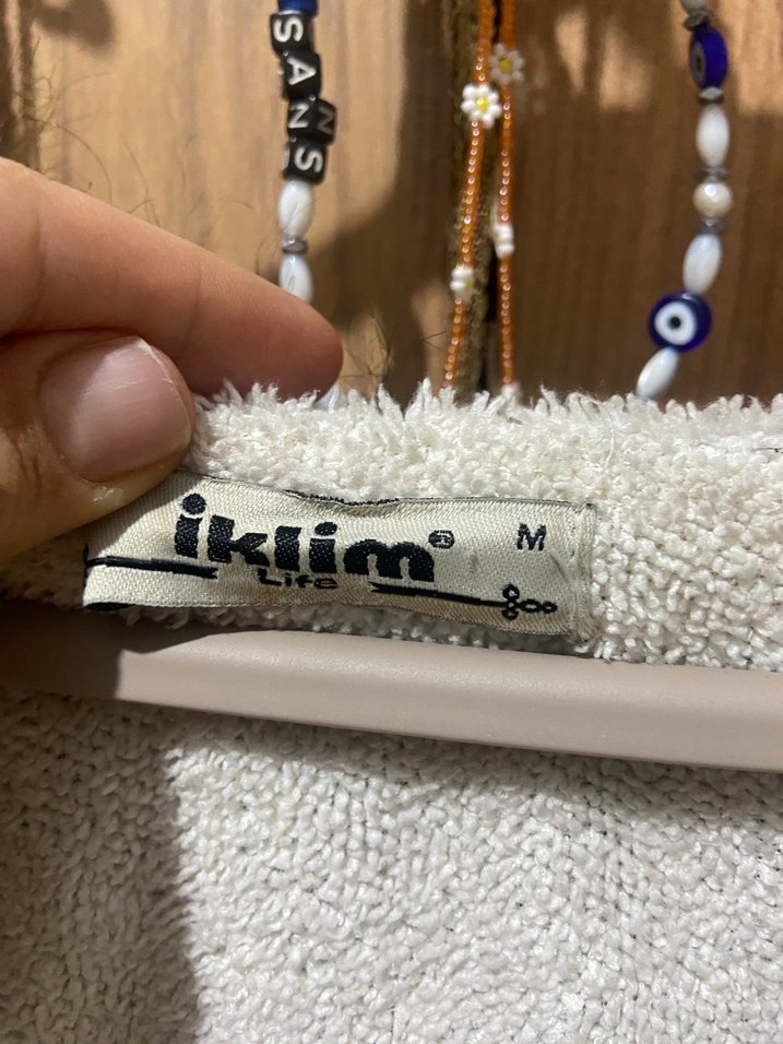 Gri Kamuflaj Desenli Kadın Peluş Ceket - Görsel 3