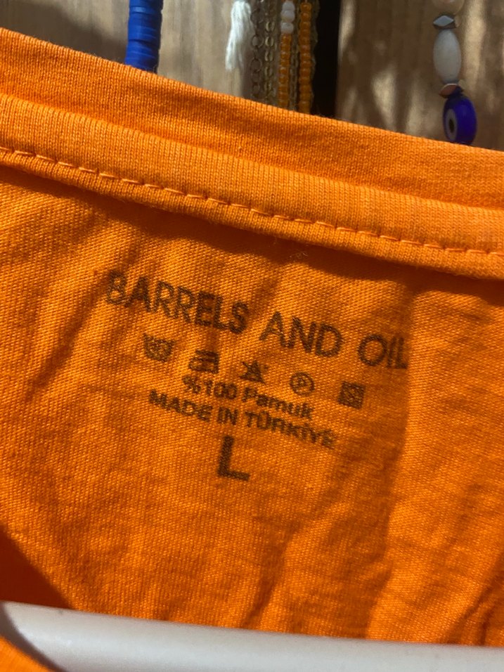 Erkek Turuncu Kısa Kollu Tişört - Görsel 2