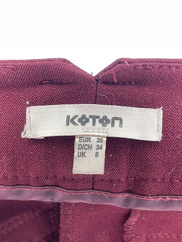36 Beden bordo Renk Koton Düz Kesim %70 İndirimli.