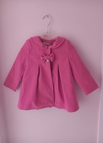 Monna Rosa 18/24 Ay Kız Çocuk Pembe Kaşe Palto