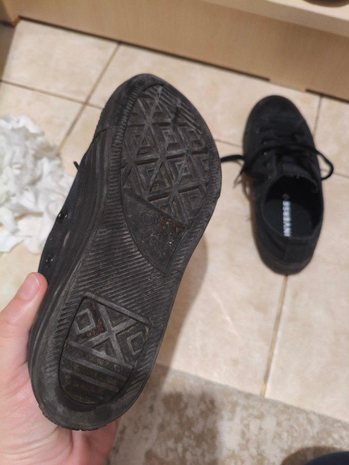 Siyah Minimalist Spor Ayakkabı - Görsel 4