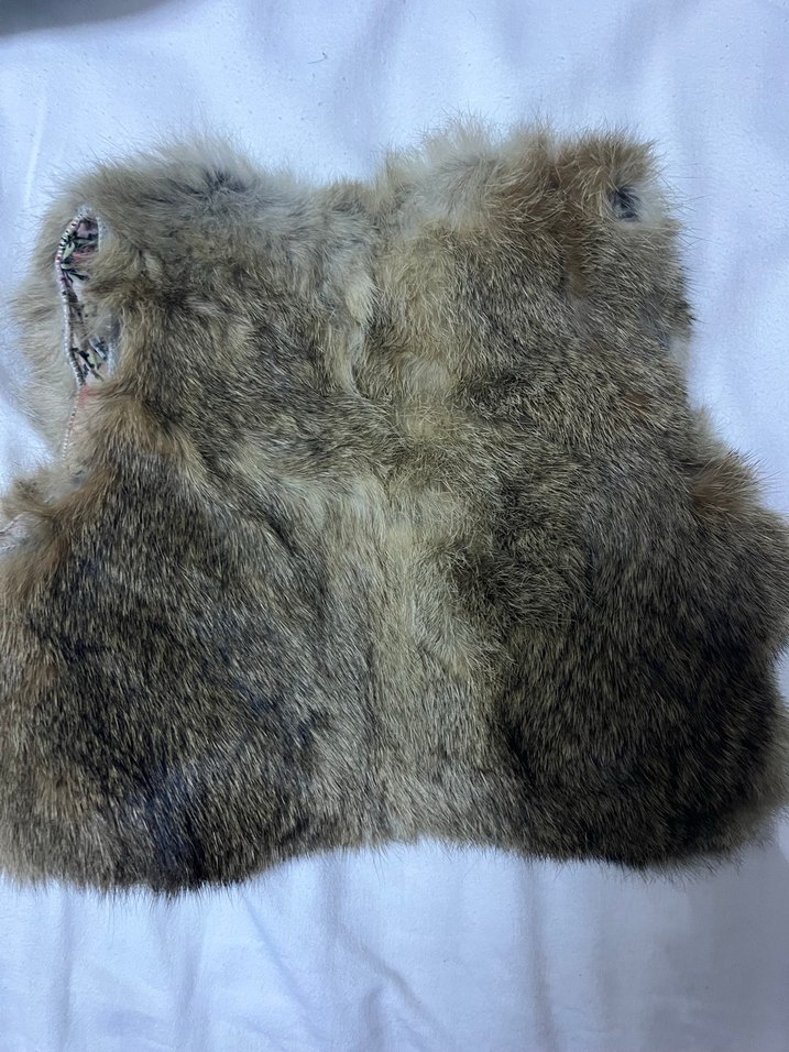 Kahverengi Kürklü Bohem Çocuk Yelek - Görsel 3