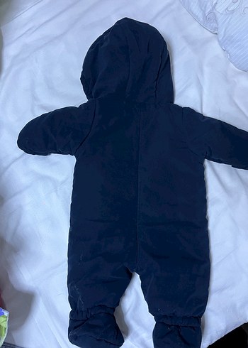 Koyu Mavi Fermuarlı Bebek Tulumu - Görsel 3