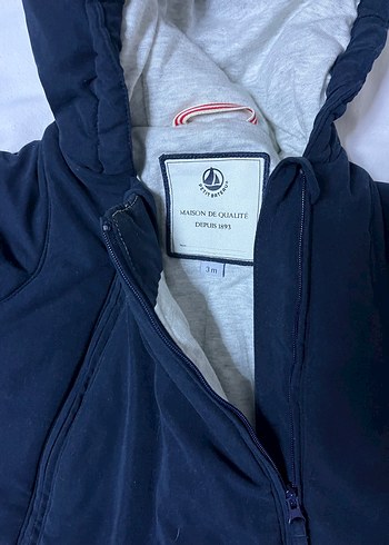 Koyu Mavi Fermuarlı Bebek Tulumu - Görsel 2