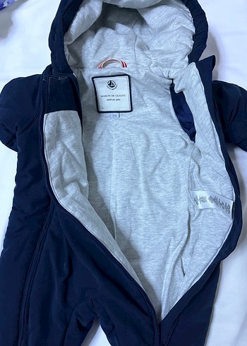 Koyu Mavi Fermuarlı Bebek Tulumu - Görsel 4