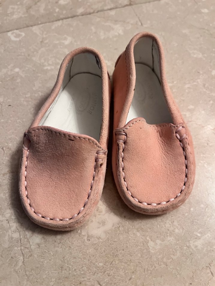 Pembe Süet Kız Çocuk Loafer - Görsel 2