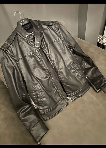 DIESEL WAXED JEAN BIKER CEKET