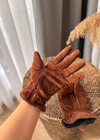Hakiki süet deri eldiven ( unisex ) - Görsel 2
