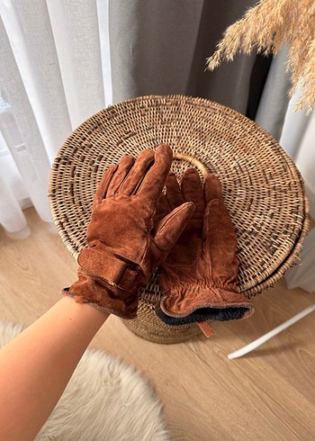 Hakiki süet deri eldiven ( unisex ) - Görsel 3