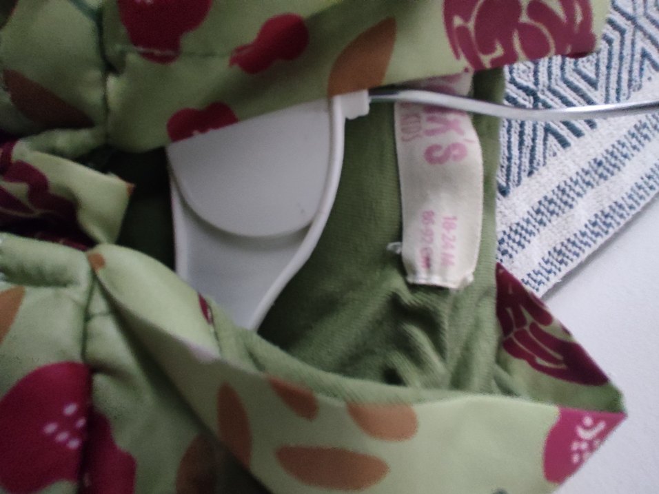 Kız Çocuk Çiçek Desenli Fermuarlı Yelek - Görsel 3