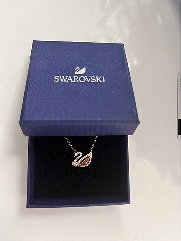 Beden swarovski kolye kuğu modeli