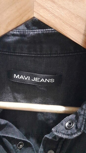 s Beden Erkek mavi jeans gömlek