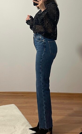 38 Beden Zara orijinal mavi jean