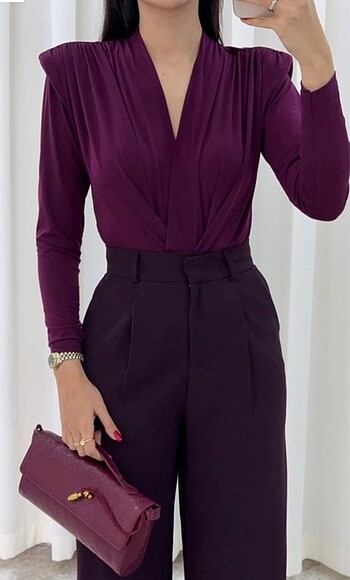 Zara Mürdüm çıtçıtlı bluz