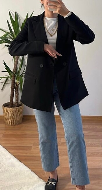 Zara Siyah Blazer Ceket