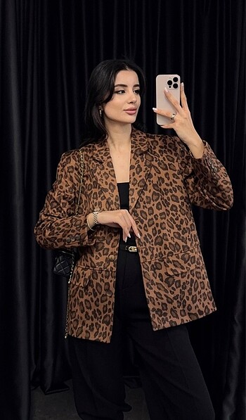 Suet leopar ceket