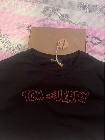 Diğer Tom ve jerry crop tshirt