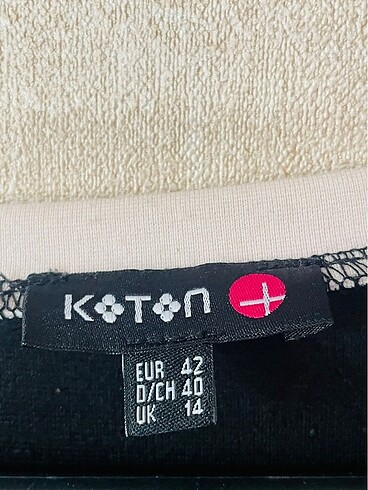 42 Beden Siyah koton marka elbise