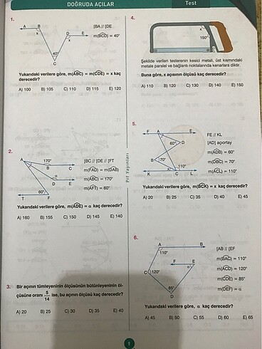  Beden Renk Tyt-Ayt Geometri Soru Kütüphanesi