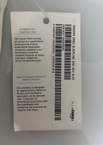 Beden Doqu home sıvı geçirmez alez