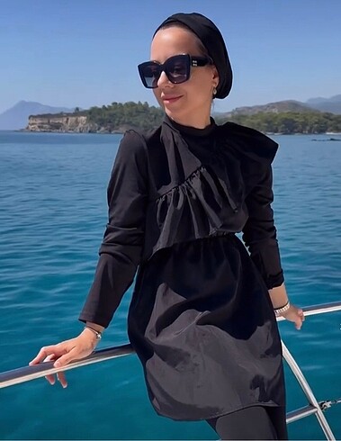 m Beden siyah Renk Tesettür haşema