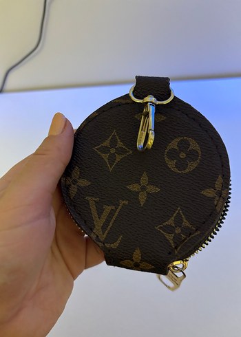 Louis Vuitton Kahverengi Deri Fermuarlı Kadın Cüzdanı