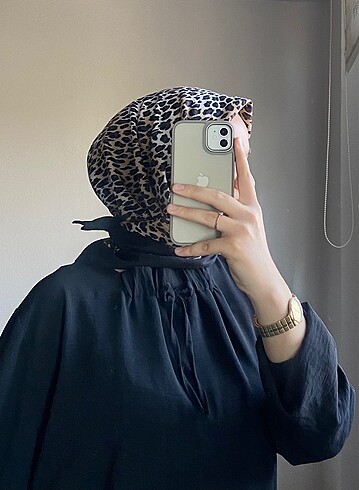 Leopar desen eşarp